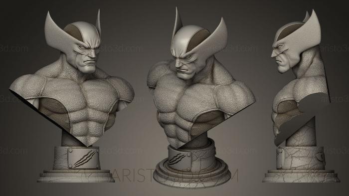 Busts of heroes and monsters (BUSTH_0332) 3D model for CNC machine